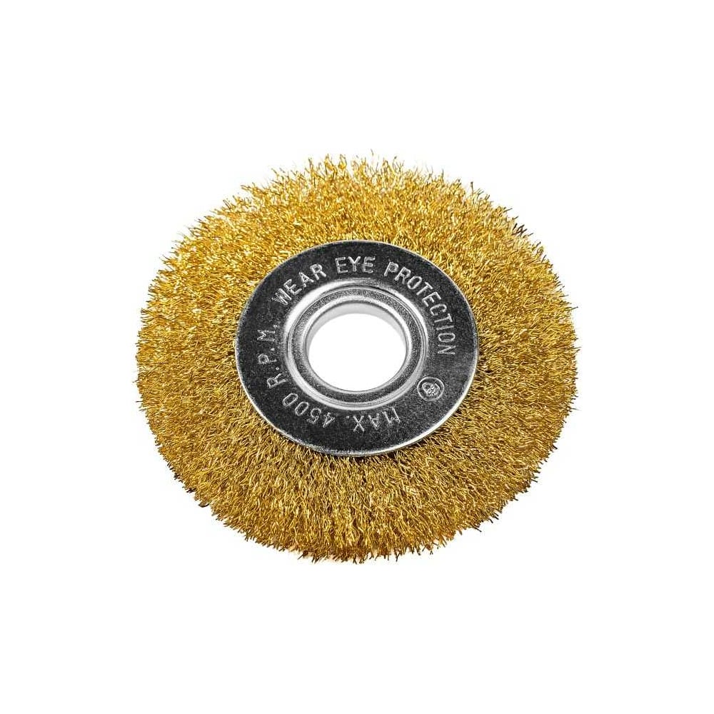 Изображение товара Кордщетка дисковая P.I.T. 100x0.3мм латунированная витая проволока