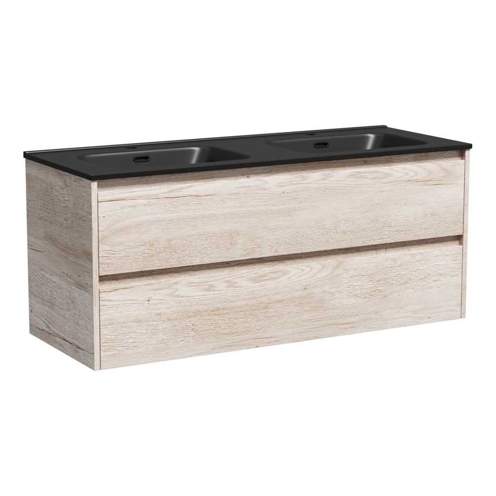 Изображение товара Подвесная тумба Sancos Libra 1190x450x500, c двумя ящиками оснащенными доводчиками, дуб галифакс натуральный, арт. LB120-2EG