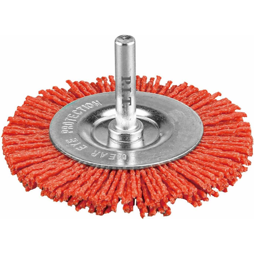 Изображение товара Кордщетка дисковая P.I.T. 100x1,2мм нейлоновая проволока хвостовик 6мм