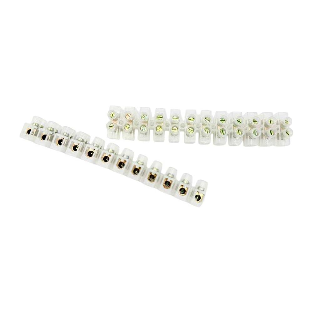 Изображение товара 12 полюсная клемма колодка для проводов 2,5 мм2 пластиковая прозрачная