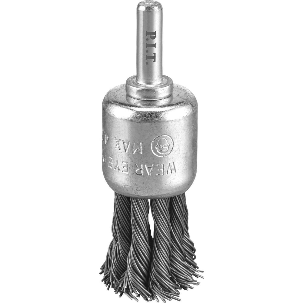 Изображение товара Кордщетка кистеобразная P.I.T. 25x0.5мм, стальная крученая проволока, хвостовик 6 мм APLS10-H025