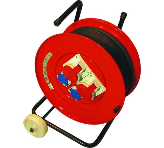 Изображение товара Кабельный удлинитель на катушке MTG металлический 50м на колесах MT208 7323