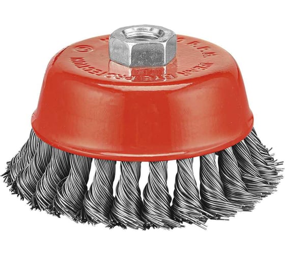 Изображение товара Кордщетка чашечная P.I.T. 125x0.5мм, стальная крученая проволока, резьба M14 APLS12-R125