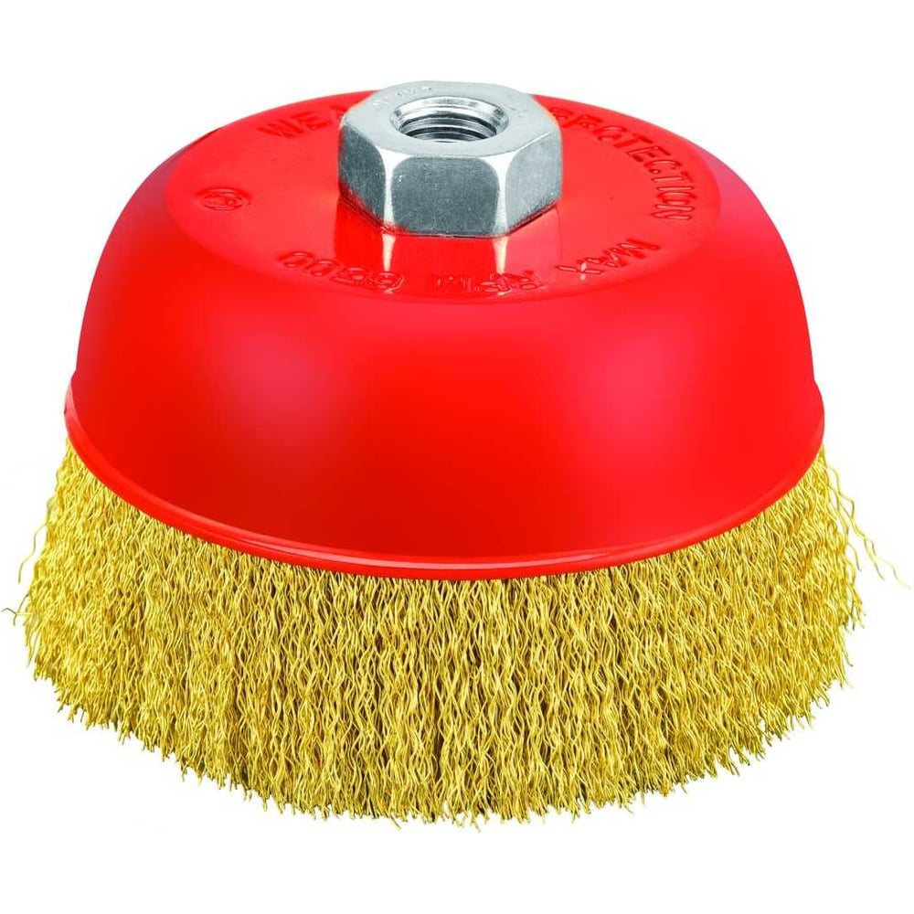 Изображение товара Корщетка чашечная P.I.T. APLS12-M100 Латунированная проволока M14 100 мм