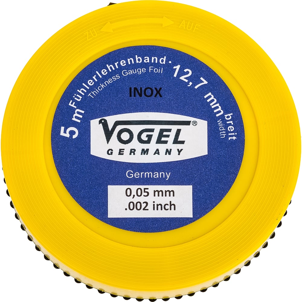 Изображение товара Щупы в рулетках Vogel 5м, нержавеющая сталь, толщина 0.05мм, для измерения зазоров