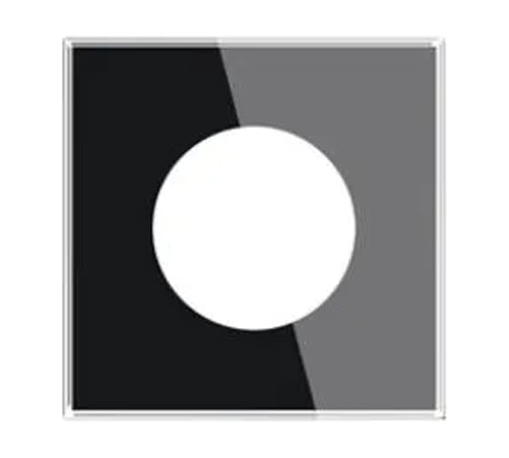 Изображение товара Рамка Arlight стеклянная FRM-GLARE-GC-1-BK 1шт 043833