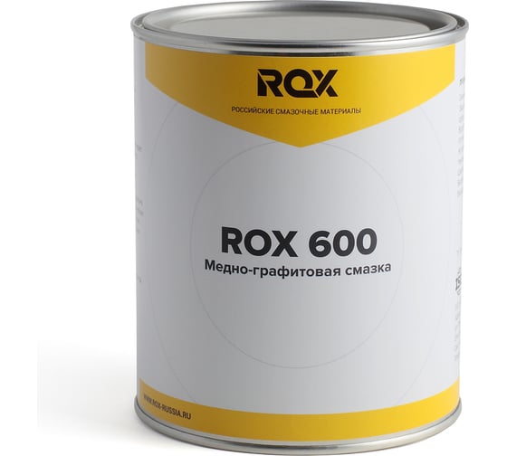Изображение товара Смазка синтетическая медно-графитовая резьбовая ROX -600, банка 1 кг R230