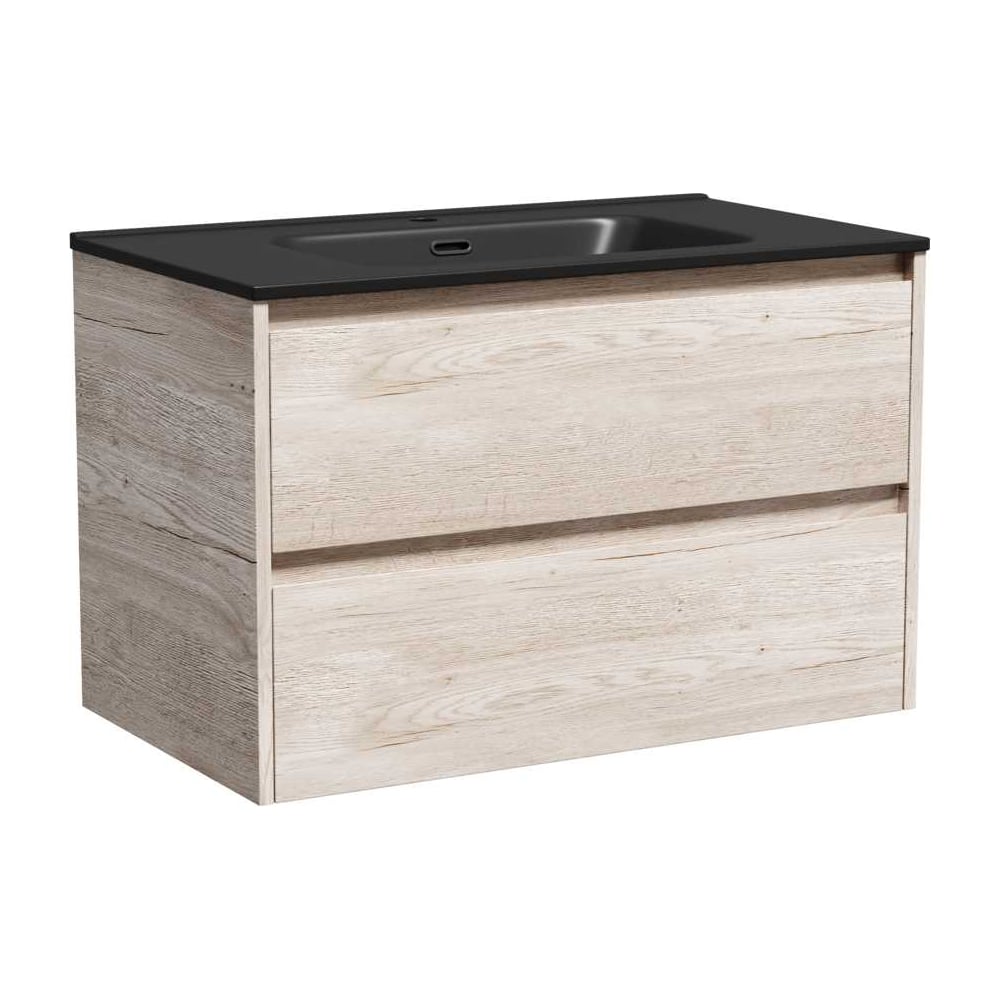 Изображение товара Подвесная тумба Sancos Libra 790x450x500 с 2 ящиками натуральный дуб галифакс