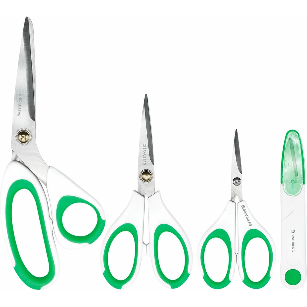 Изображение товара Набор ножниц BRAUBERG MAXI 4 шт для дома и работы