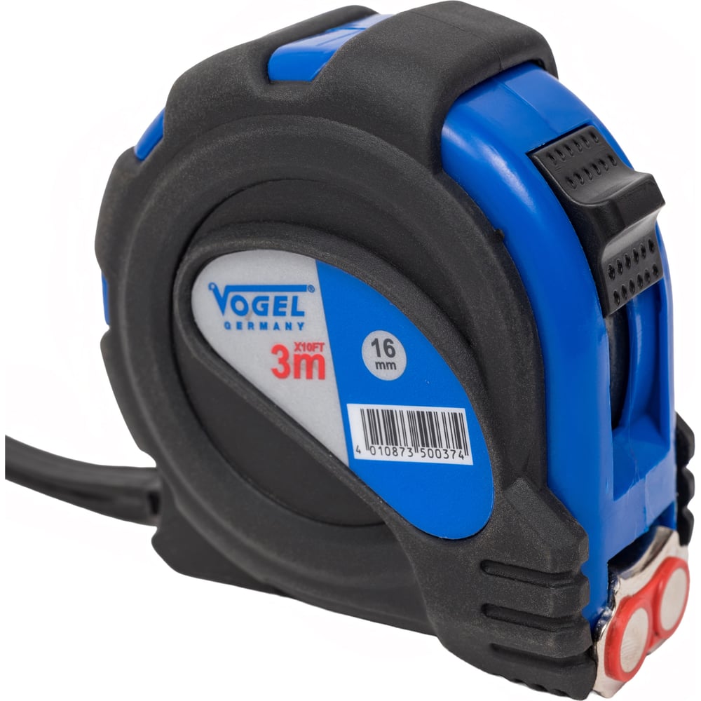 Изображение товара Профессиональная противоударная рулетка Vogel 3м магнитная точность 0,9 мм