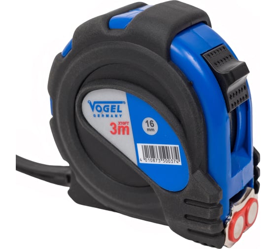 Изображение товара Рулетки с магнитом противоударные Vogel 3м/10ft, точность 0,9мм 141103