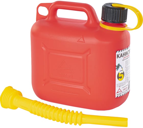 Изображение товара Канистра Arnezi 5 л для топлива пластиковая, крышка с защитой от детей, красная A1006001