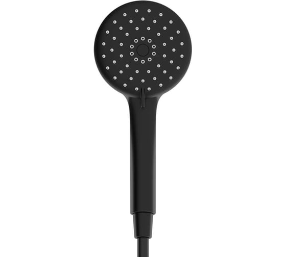 Изображение товара Душевая лейка Sancos Lotus, диаметр 115 мм, 3 режима, цвет черный матовый, арт. SC6003MB