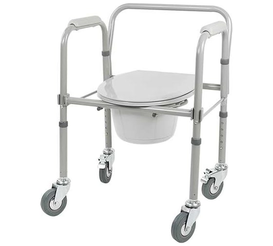 Изображение товара Кресло-туалет Barry на колесах, складной 10581Ca