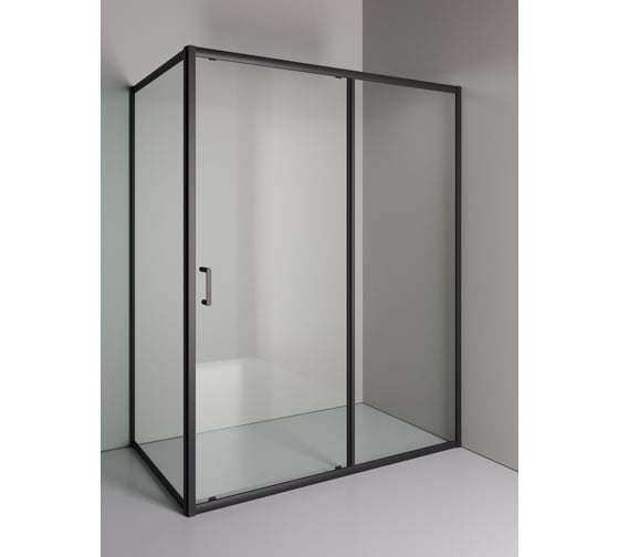 Изображение товара Душевой уголок ORANGE E23-15090TB без поддона с раздвижной дверкой, матовый черный X962084822