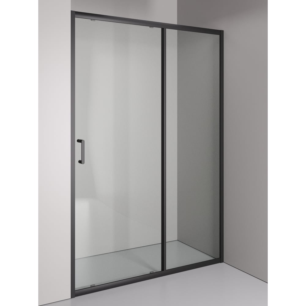 Изображение товара Душевое ограждение ORANGE E02-130TB в нишу с раздвижной дверкой, матовый черный X312444822