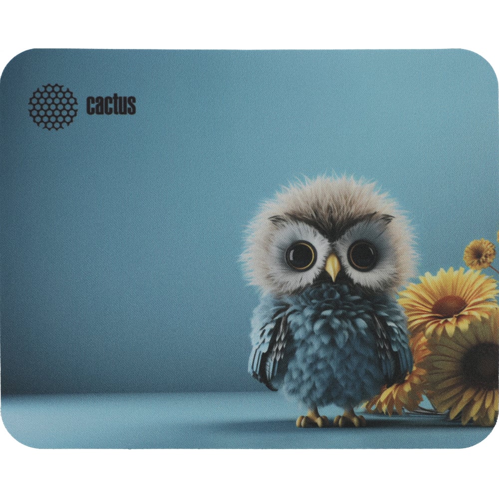 Изображение товара Коврик для мыши Cactus Owl blue 220x180x2 мм CS-MPC-P07XS 2064766