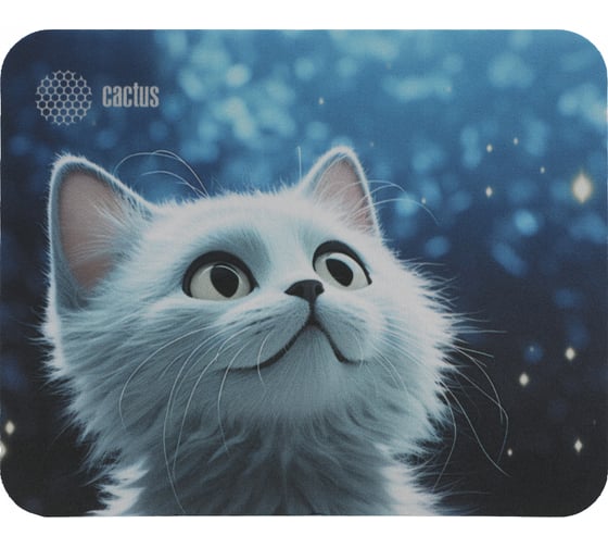 Изображение товара Коврик для мыши Cactus White Cat 220x180x2 мм CS-MPC-P06XS 2064770