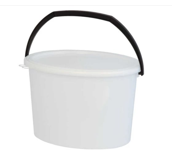 Изображение товара Пластиковое ведро Дигрус 15 литров, овальное, ПНД DG1054ВПо 15-Б/Д