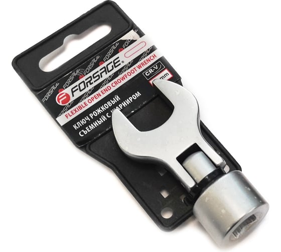 Изображение товара Ключ рожковый съемный с шарниром Forsage 12мм 3/8, на пластиковом держателе F-751312AF(28674)