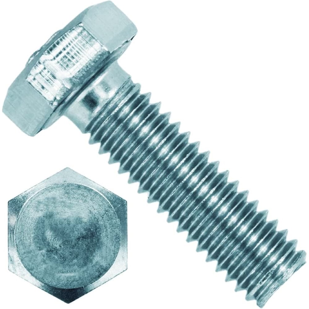 Изображение товара Шестигранный болт Партнер DIN 933 М16х45 полная резьба углеродистая сталь цинк