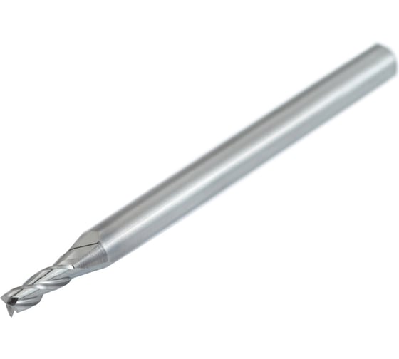 Изображение товара Фреза твердосплавная AHNO 1 мм (L=50, l=3, хв=4) Z3 45 по алюминию и цвет.металлам BRAL-3E-D1.0 ah02584