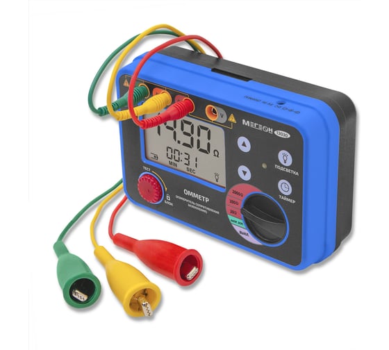 Изображение товара Омметр МЕГЕОН (измеритель сопротивления заземления) 13030 к0000397216