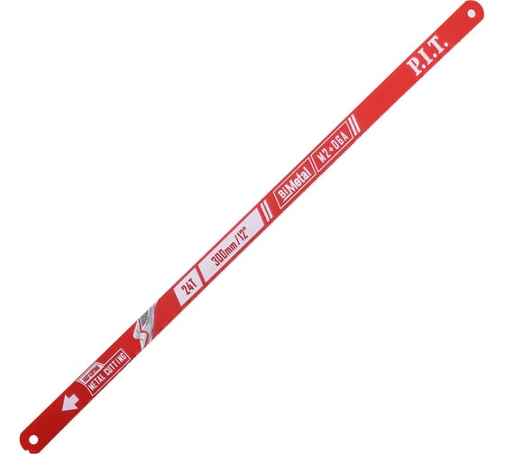 Изображение товара Полотно по металлу биметаллическое для ножовок P.I.T. 10 шт., 300мм, 12,7мм, 0,6, 24Т HHSB01-0300