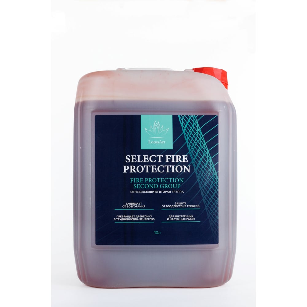 Изображение товара Огнебиозащита LotusArt Select Fire protection 10 л для защиты древесины