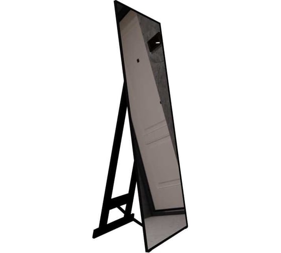 Изображение товара Зеркало MIXLINE "Графика" 600х1500, напольное, алюминиевый профиль, черный НОВИНКА 555669