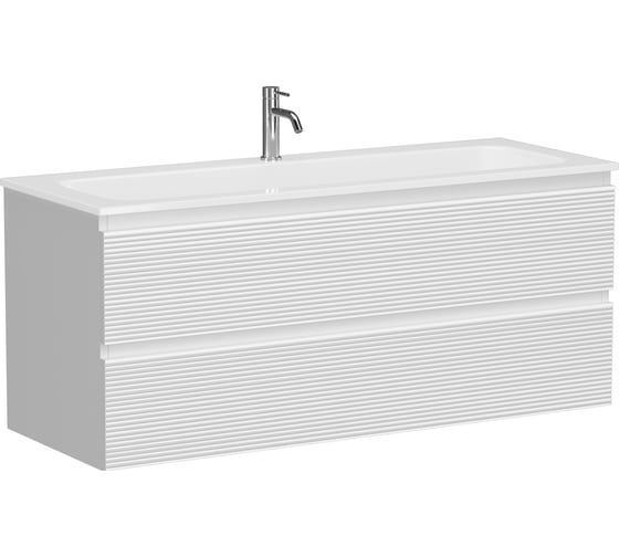 Изображение товара Тумба подвесная Sancos Folk 1195x445x500, 2 ящика с доводчиками, Bianco, FL120W