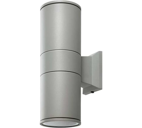 Изображение товара Светильник уличный настенный двусторонний IN HOME НБУ ЦИЛИНДР-2хА60-GR алюминиевый серый IP54 4690612059310