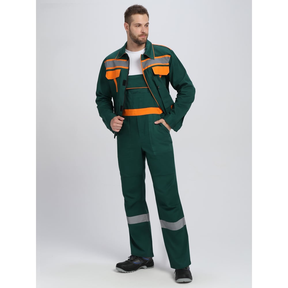 Изображение товара Костюм ФАКЕЛ ИТР СОП IMP мужской зеленый/оранжевый 56-58