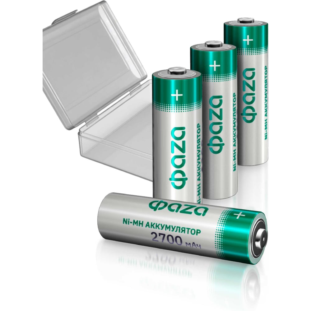 Изображение товара Аккумулятор ФАZА размера AA 2700мАч Ni-MH перезаряжаемый 4 шт