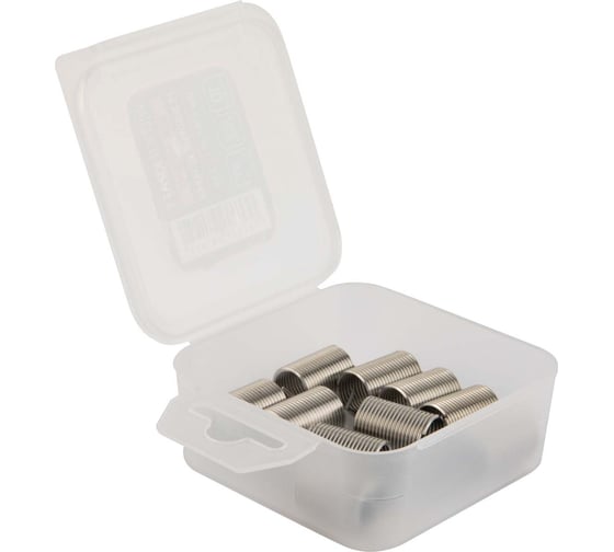 Изображение товара Набор вставок резьбовых WIEDERKRAFT UNF 7/16-20, 2,5d, 10 предметов WDK-INI716202