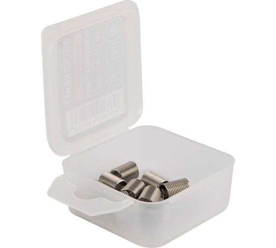 Изображение товара Набор вставок резьбовых WIEDERKRAFT UNF 1/4-28, 2,5d, 10 предметов WDK-INI014282