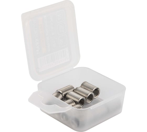 Изображение товара Набор вставок резьбовых WIEDERKRAFT UNC 5/16-18, 2,5d, 10 предметов WDK-INI516182