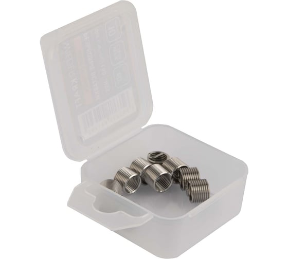 Изображение товара Набор вставок резьбовых WIEDERKRAFT UNF 5/16-24, 1,5d, 10 предметов WDK-INI51624