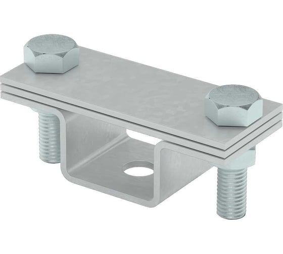 Изображение товара Универсальный держатель на мостовой опоре для полосы до 40 мм с 2 пластинами Система КМ AURAFORT HD MA0531 UDMO2-B40 HD