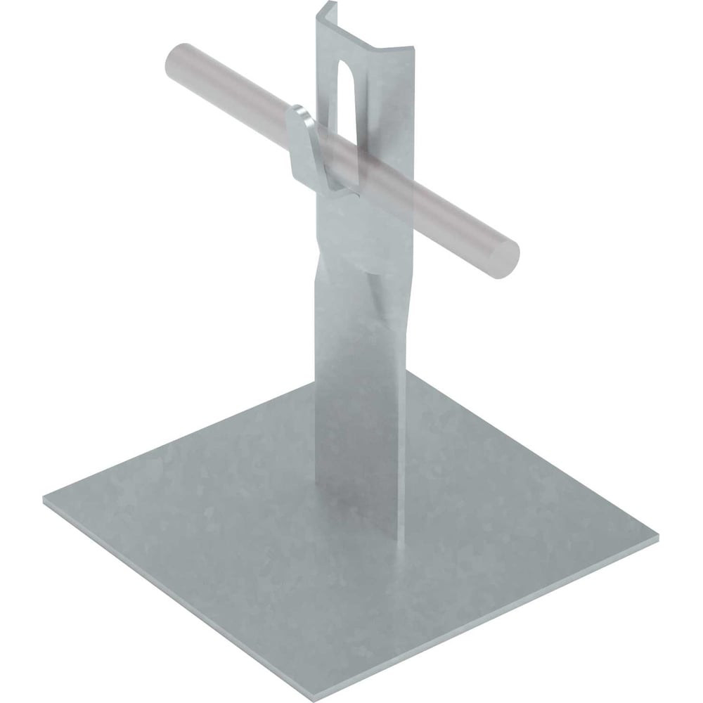 Изображение товара Приклеиваемый зажимной держатель системы КМ для прутка D5-8 мм без отверстий в основании