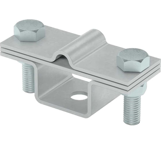 Изображение товара Универсальный держатель на мостовой опоре Система КМ для прутка D5-8 мм и полосы до 40 мм с 2 пластинами HD MA0793 UDMO2-D5-8-B40 HD