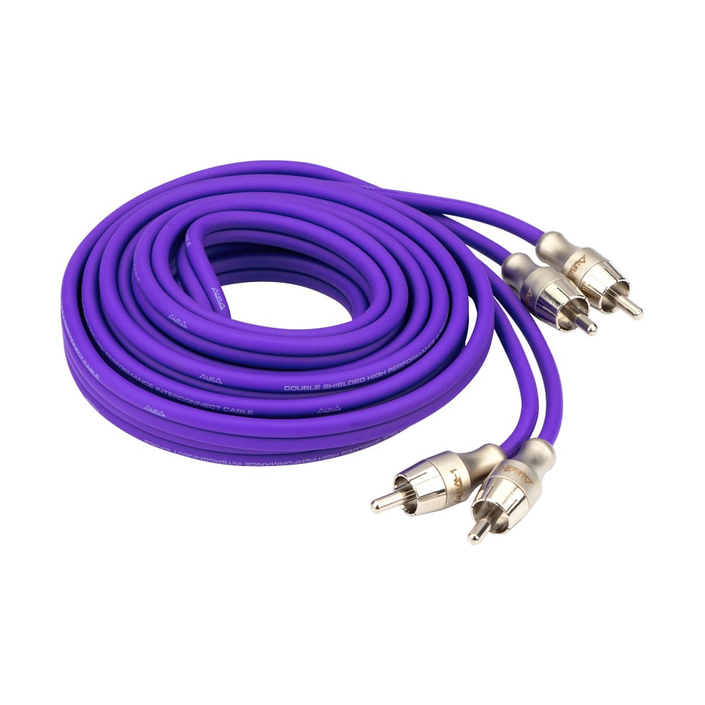 Изображение товара Кабель RCA AURA длиной 3 метра с разъемами вилка/вилка серебристый