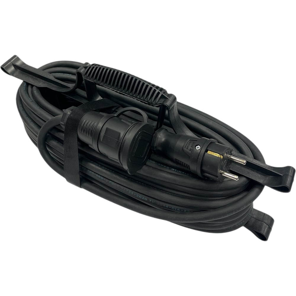 Изображение товара Удлинитель силовой iTOK SUR 30 м с заземлением IP44 Черный