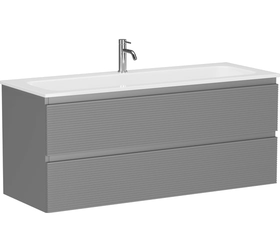 Изображение товара Тумба подвесная Sancos Folk 1195x445x500, 2 ящика с доводчиками, Ergraut soft, FL120ES