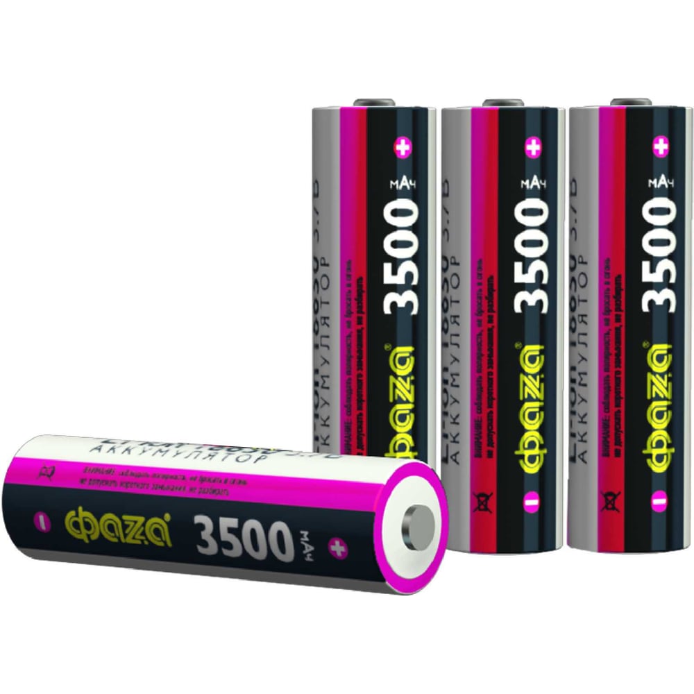 Изображение товара Li-Ion аккумулятор ФАZА 18650 3500мАч 3.7В без платы