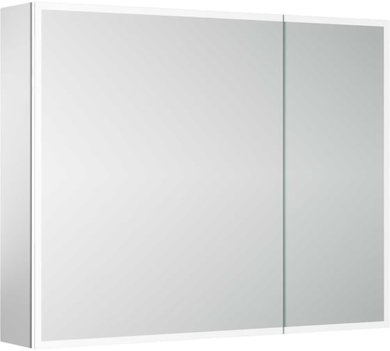 Изображение товара Зеркальный шкаф для ванной комнаты Sancos из алюминия Evoke 900x700x136 мм с LED подсветкой, арт. SC8090