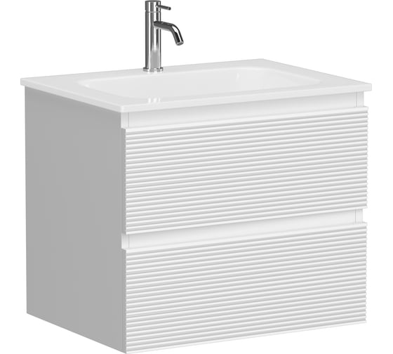 Изображение товара Тумба подвесная Sancos Folk 590x445x500, 2 ящика с доводчиками, Bianco, FL60W