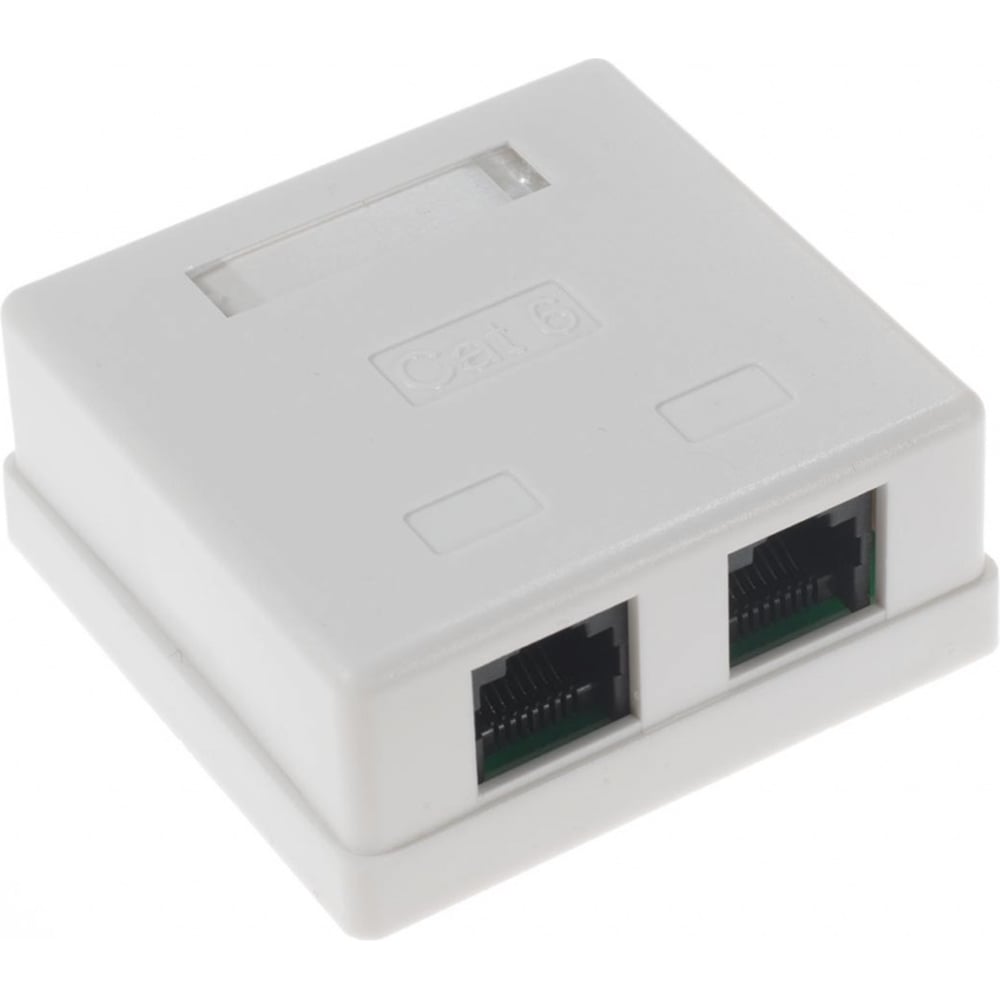 Изображение товара Компьютерная розетка Retic на 2 порта RJ-45 для сетевых кабелей, IP20