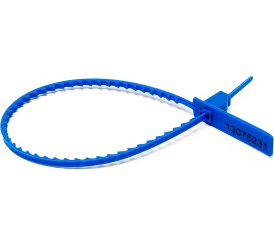 Изображение товара Пломба пластиковая номерная ООО Пломба.Ру, d 3,4 мм., l 210 мм., цвет синий 10 шт. кпп-1-2203 620020