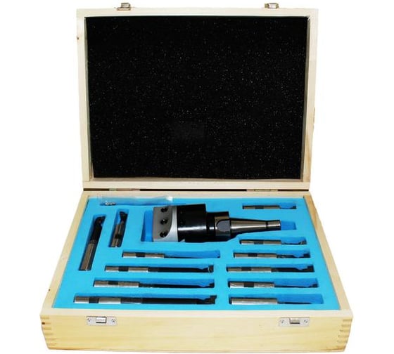 Изображение товара Головка расточная CNIC d 75мм, D расточки 12-120мм, хв-к 7:24-30NT с к-том резц.Т15К6 из 12 шт 47146